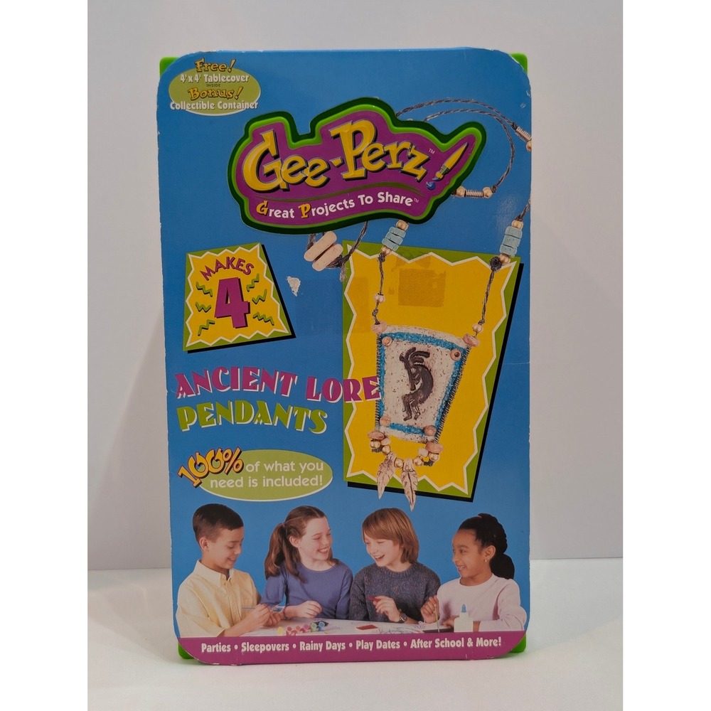 Gee-Perz Ancient Lore Pendants Jewelry Making Kit for 4 Friends Share